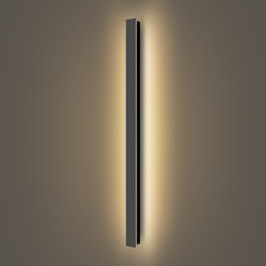 Brilagi - LED Buitenwandlamp LINEAR LED/22W/230V 3000K IP65 100 cm zwart