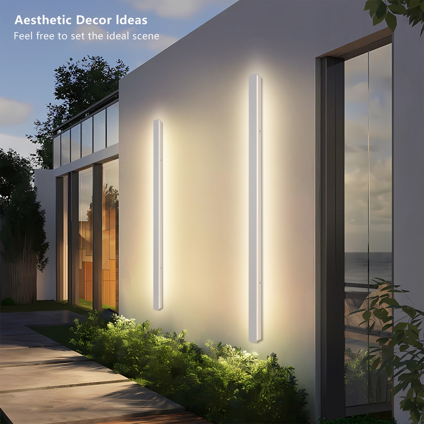 Brilagi - LED buitenwandlamp LINEAR LED/32W/230V 3000K IP65 140 cm wit CRI 90