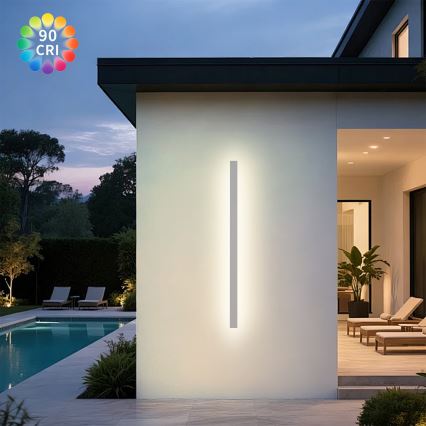 Brilagi - LED buitenwandlamp LINEAR LED/32W/230V 3000K IP65 140 cm wit CRI 90