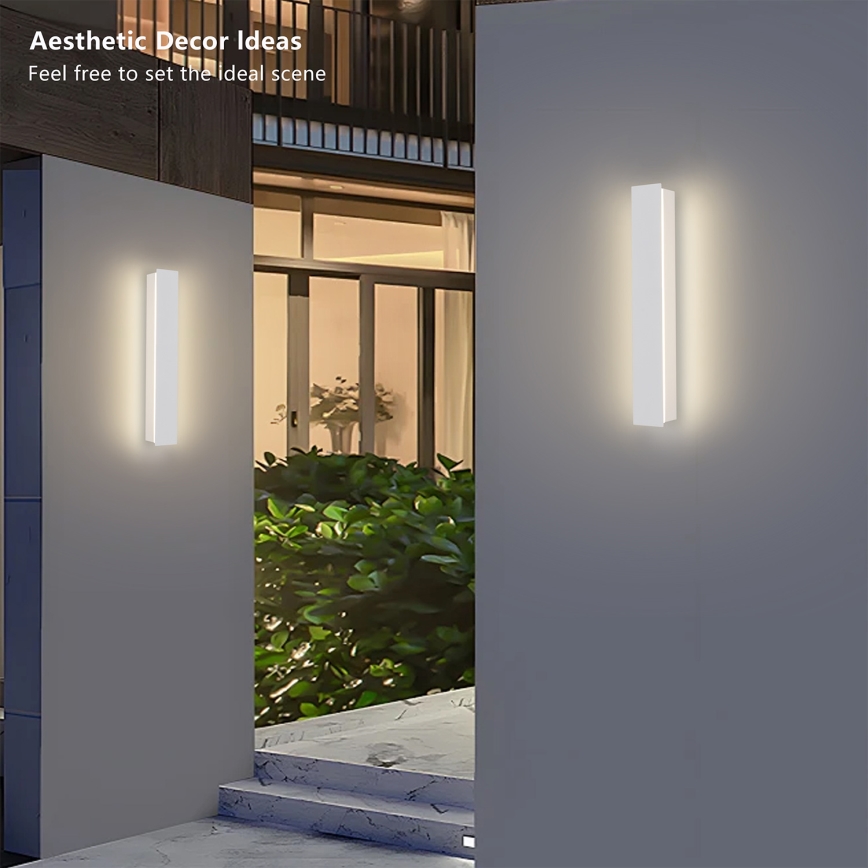 Brilagi - LED buitenwandlamp LINEAR LED/8W/230V 3000K IP65 30 cm wit CRI 90