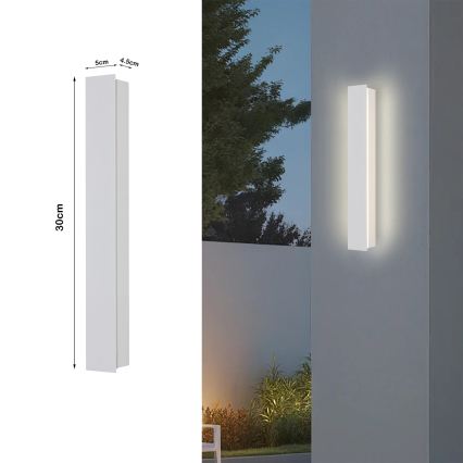Brilagi - LED buitenwandlamp LINEAR LED/8W/230V 3000K IP65 30 cm wit CRI 90