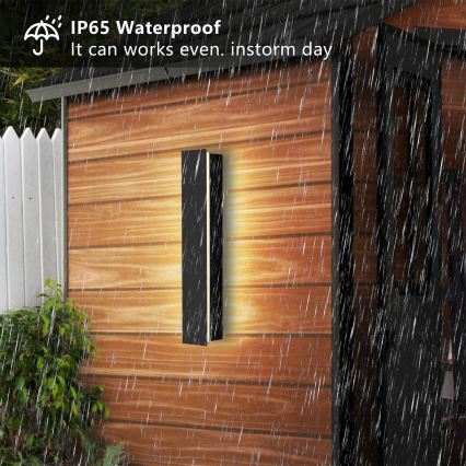 Brilagi - LED buitenwandlamp LINEAR LED/8W/230V 4000K IP65 30 cm zwart CRI 90