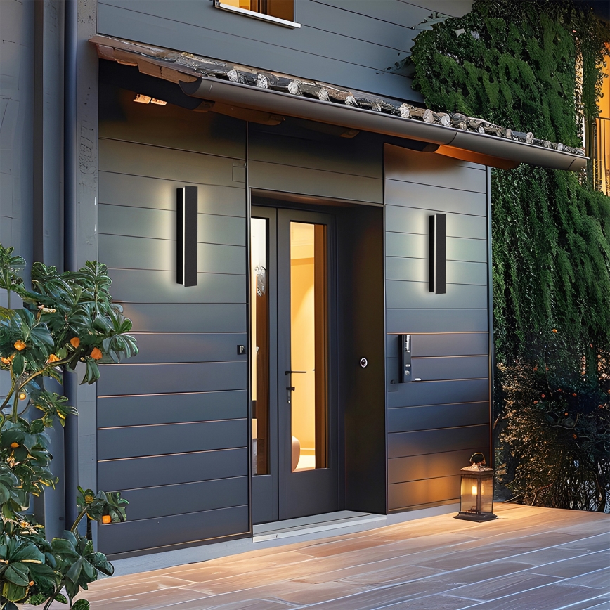 Brilagi - LED buitenwandlamp LINEAR LED/8W/230V 4000K IP65 30 cm zwart CRI 90