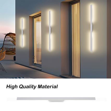 Brilagi - LED buitenwandlamp LUNA LED/24W/230V 3000K IP65 100 cm wit CRI 90