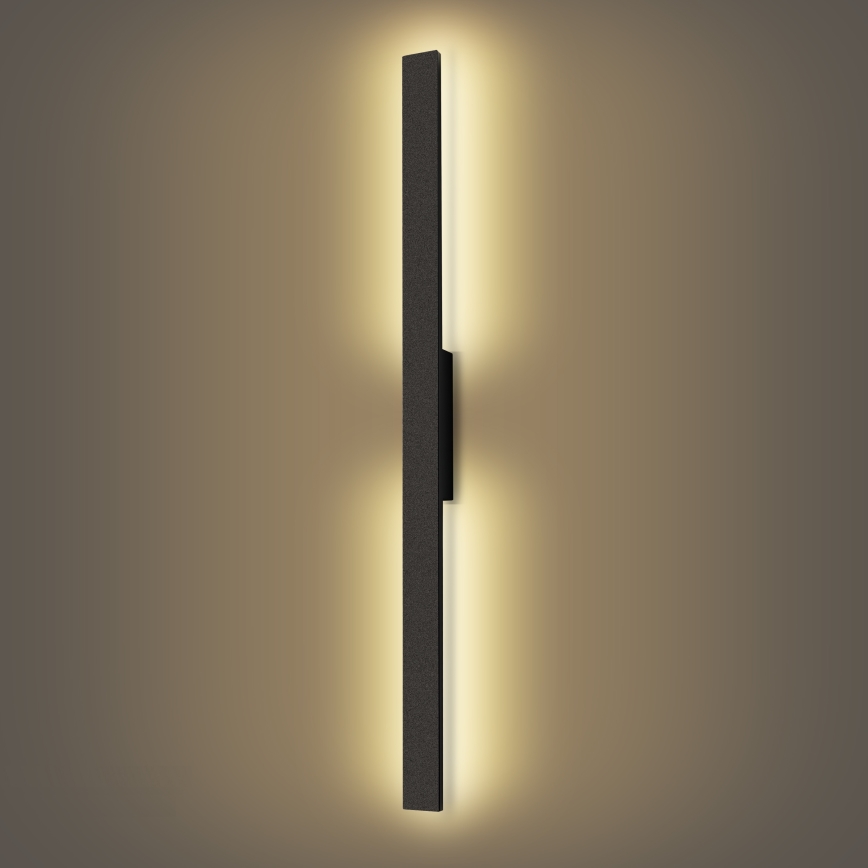 Brilagi - LED buitenwandlamp LUNA LED/24W/230V 3000K IP65 100 cm zwart