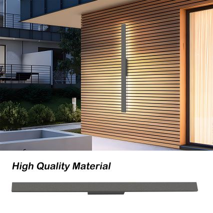 Brilagi - LED buitenwandlamp LUNA LED/24W/230V 3000K IP65 100 cm antraciet