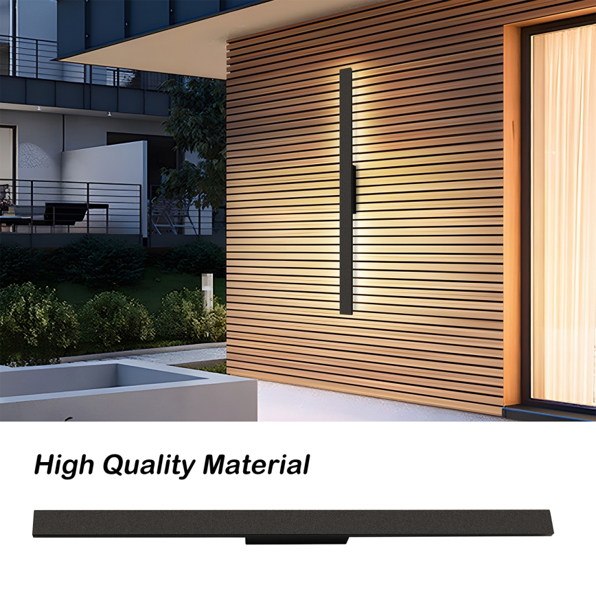 Brilagi - LED buitenwandlamp LUNA LED/24W/230V 3000K IP65 100 cm zwart