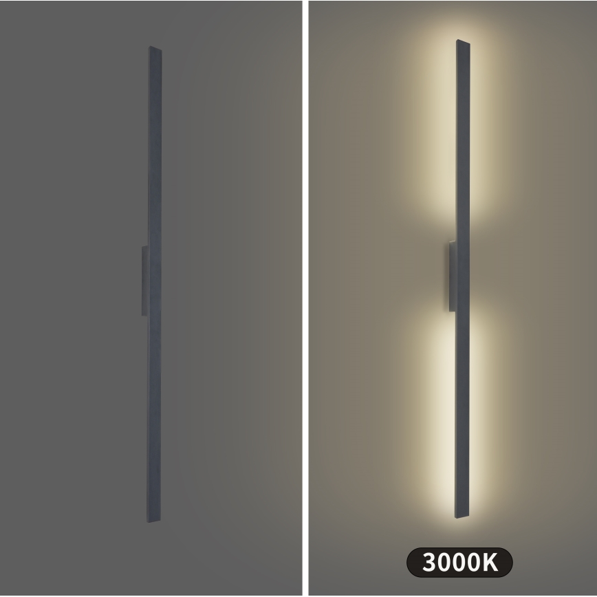 Brilagi - LED buitenwandlamp LUNA LED/30W/230V 3000K IP65 150 cm antraciet CRI 90