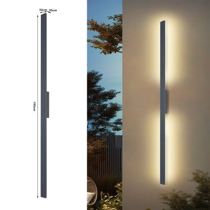 Brilagi - LED buitenwandlamp LUNA LED/30W/230V 3000K IP65 150 cm antraciet CRI 90