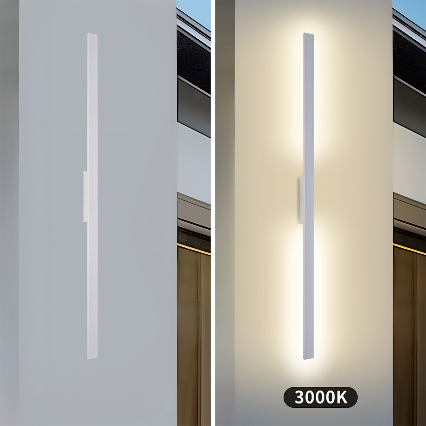 Brilagi - LED buitenwandlamp LUNA LED/30W/230V 3000K IP65 150 cm wit CRI 90