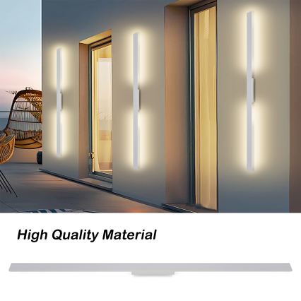 Brilagi - LED buitenwandlamp LUNA LED/30W/230V 3000K IP65 150 cm wit CRI 90