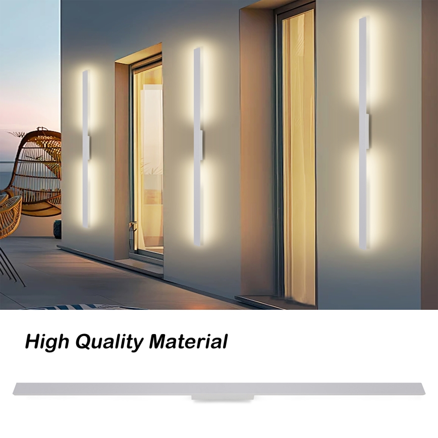 Brilagi - LED buitenwandlamp LUNA LED/30W/230V 3000K IP65 150 cm wit CRI 90
