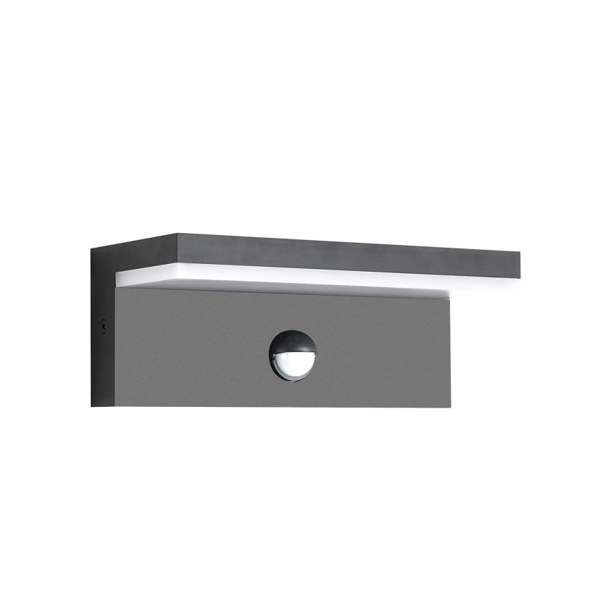 Brilagi - LED buitenmuurlamp met sensor TESSI LED/10W/230V antraciet IP54