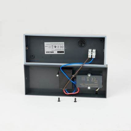Brilagi - LED buitenmuurlamp met sensor TESSI LED/10W/230V antraciet IP54