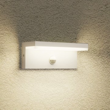 Brilagi - LED buitenwandlamp met geïntegreerde sensor TESSI LED/10W/230V wit IP54