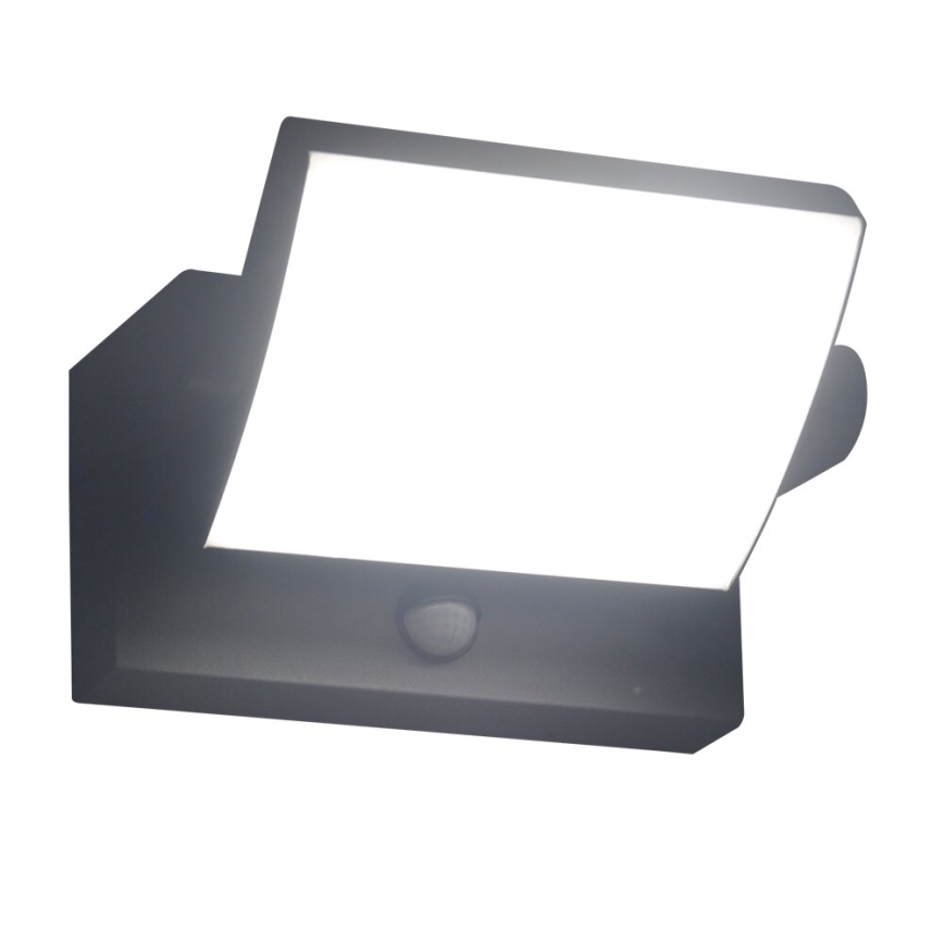 Brilagi - LED Buitenwandlamp met sensor ANKLE LED/18W/230V 4000K IP65 antraciet