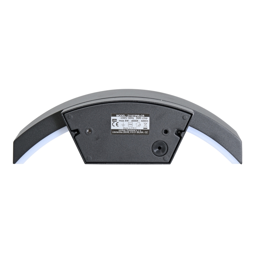 Brilagi - LED Buitenwandlamp met sensor ARCELO LED/8W/230V IP54