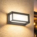 Brilagi - LED buitenwandlamp met sensor PARKER LED/12W/230V antraciet IP44