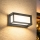Brilagi - LED buitenwandlamp met sensor PARKER LED/12W/230V antraciet IP44