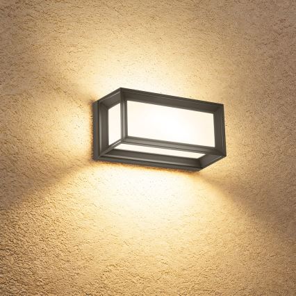 Brilagi - LED buitenwandlamp met sensor PARKER LED/12W/230V antraciet IP44