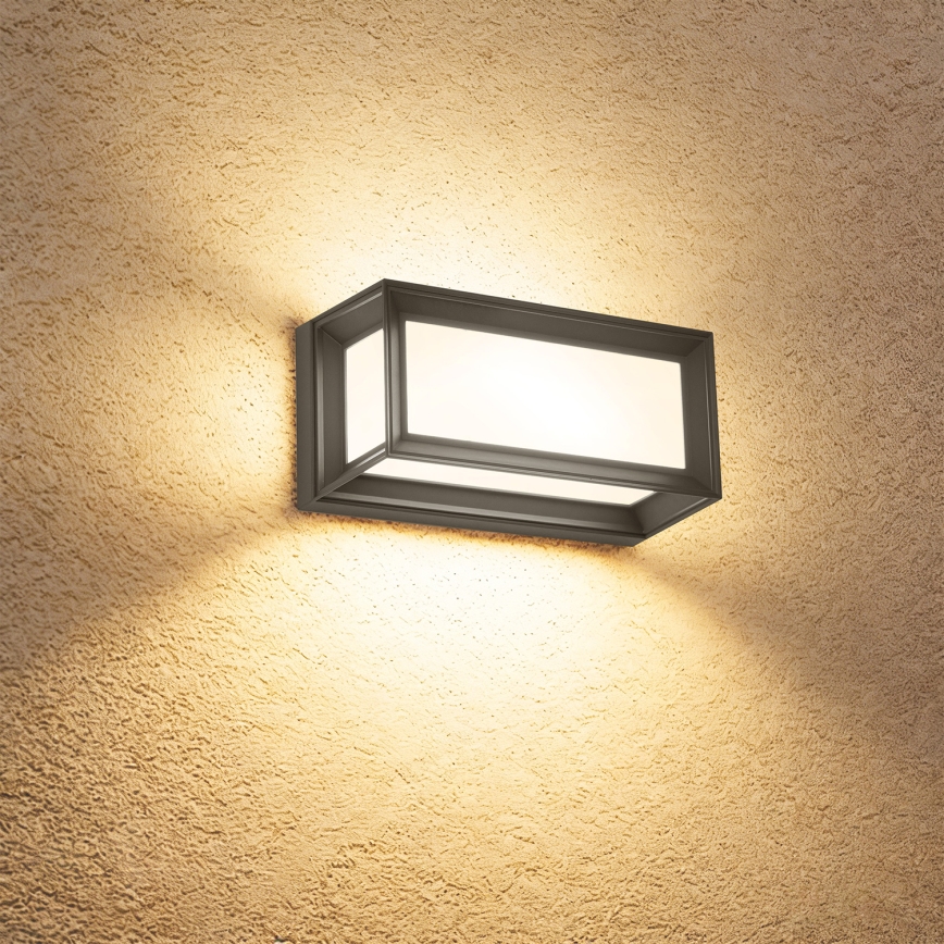 Brilagi - LED buitenwandlamp met sensor PARKER LED/12W/230V antraciet IP44