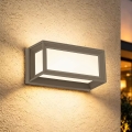 Brilagi - LED buitenwandlamp met sensor PARKER LED/12W/230V grijs IP44