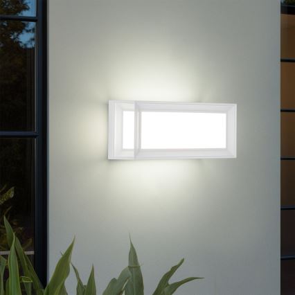 Brilagi - LED buitenwandlamp met sensor PARKER LED/12W/230V wit IP44