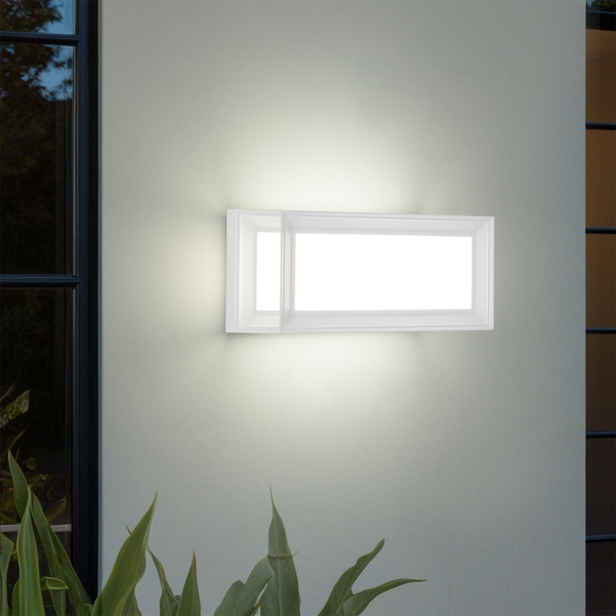Brilagi - LED buitenwandlamp met sensor PARKER LED/12W/230V wit IP44