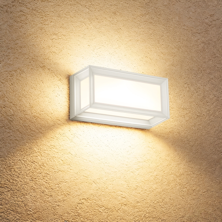 Brilagi - LED buitenwandlamp met sensor PARKER LED/12W/230V wit IP44