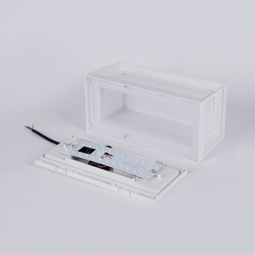 Brilagi - LED buitenwandlamp met sensor PARKER LED/12W/230V wit IP44