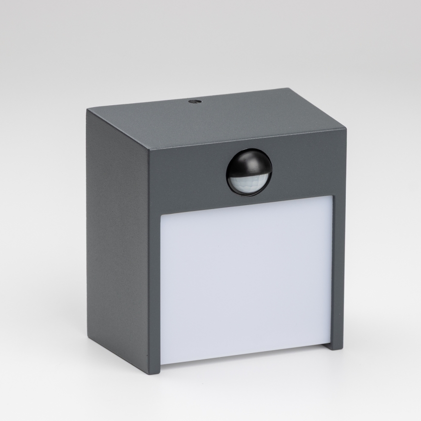 Brilagi - LED Buitenwandlamp met sensor TERNI LED/12W/230V antraciet IP44