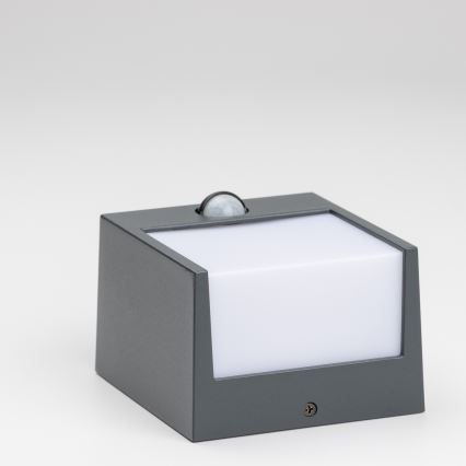Brilagi - LED Buitenwandlamp met sensor TERNI LED/12W/230V antraciet IP44