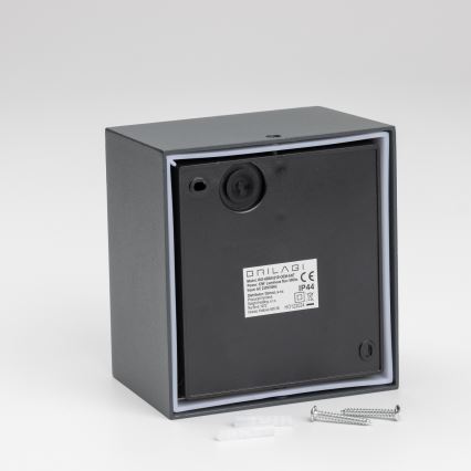 Brilagi - LED Buitenwandlamp met sensor TERNI LED/12W/230V antraciet IP44