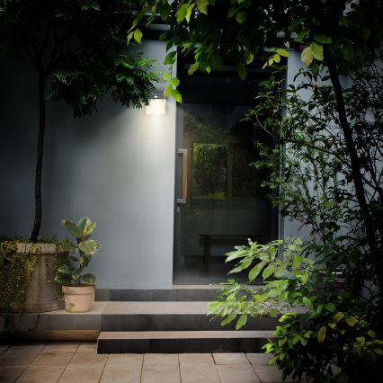 Brilagi - LED Buitenwandlamp met sensor TERNI LED/12W/230V antraciet IP44