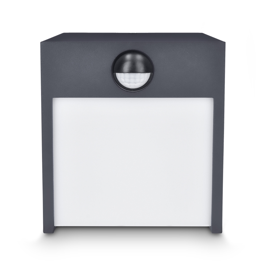 Brilagi - LED Buitenwandlamp met sensor TERNI LED/12W/230V antraciet IP44