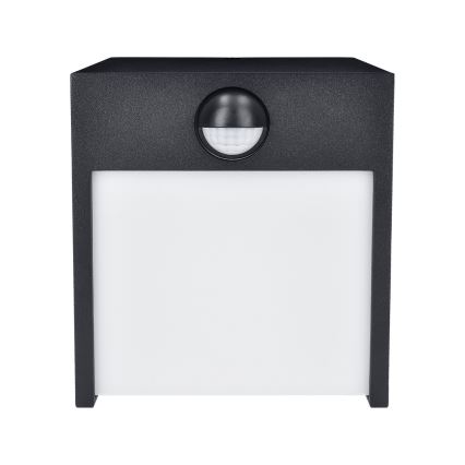 Brilagi - LED Buitenwandlamp met sensor TERNI LED/12W/230V zwart IP44