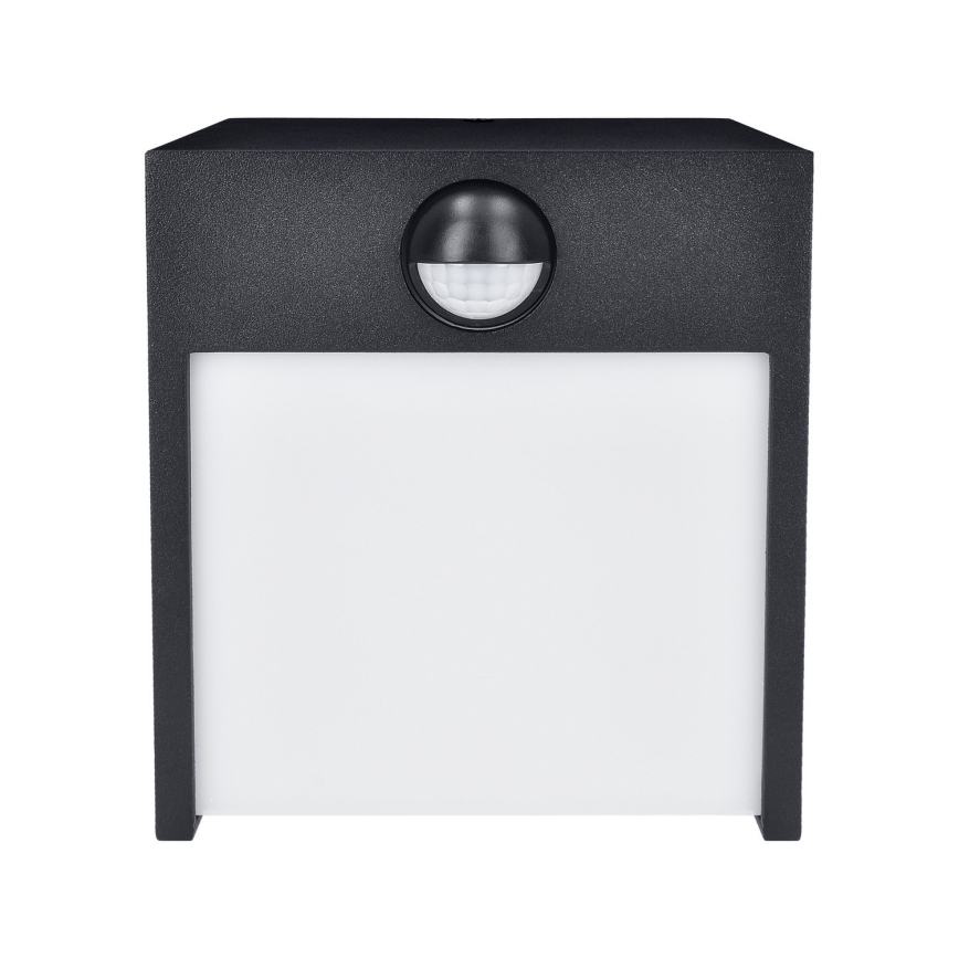 Brilagi - LED Buitenwandlamp met sensor TERNI LED/12W/230V zwart IP44