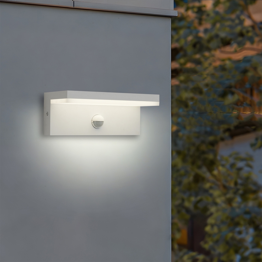 Brilagi - LED buitenwandlamp met geïntegreerde sensor TESSI LED/10W/230V wit IP54
