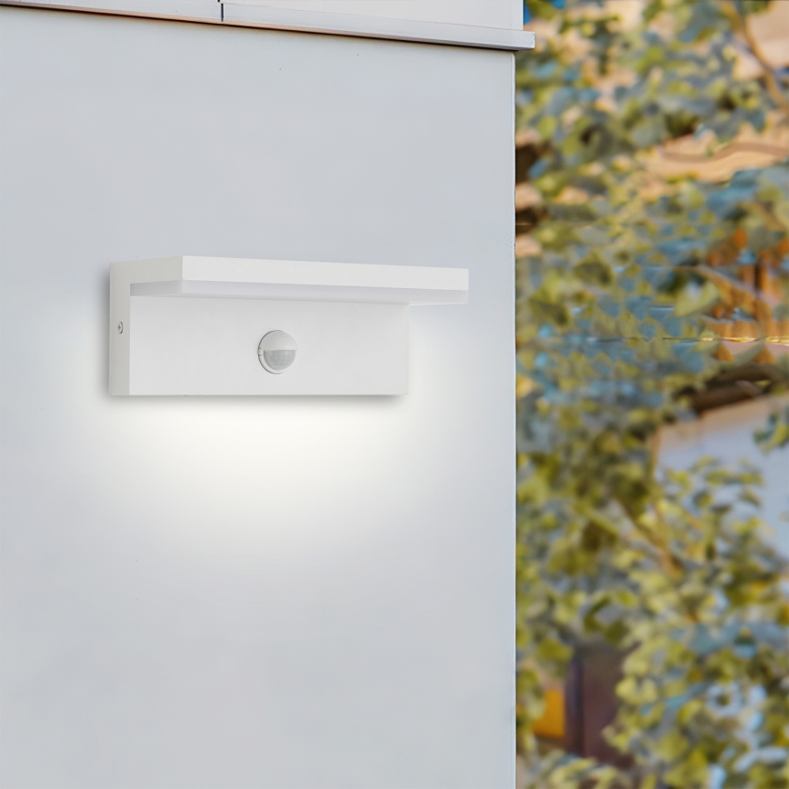 Brilagi - LED buitenwandlamp met geïntegreerde sensor TESSI LED/10W/230V wit IP54