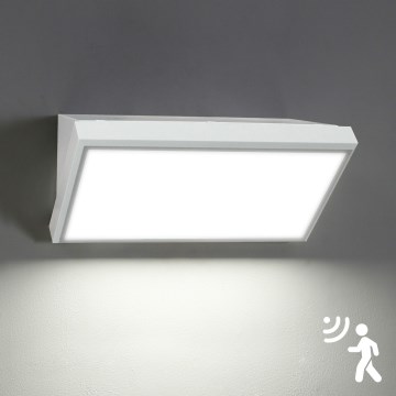 Brilagi - LED Buitenwandlamp met sensor TRIANGLE LED/20W/230V wit IP65