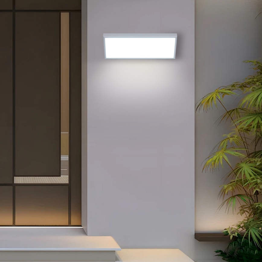 Brilagi - LED buitenwandlamp met sensor TRIANGLE LED/42W/230V 45 cm wit IP65