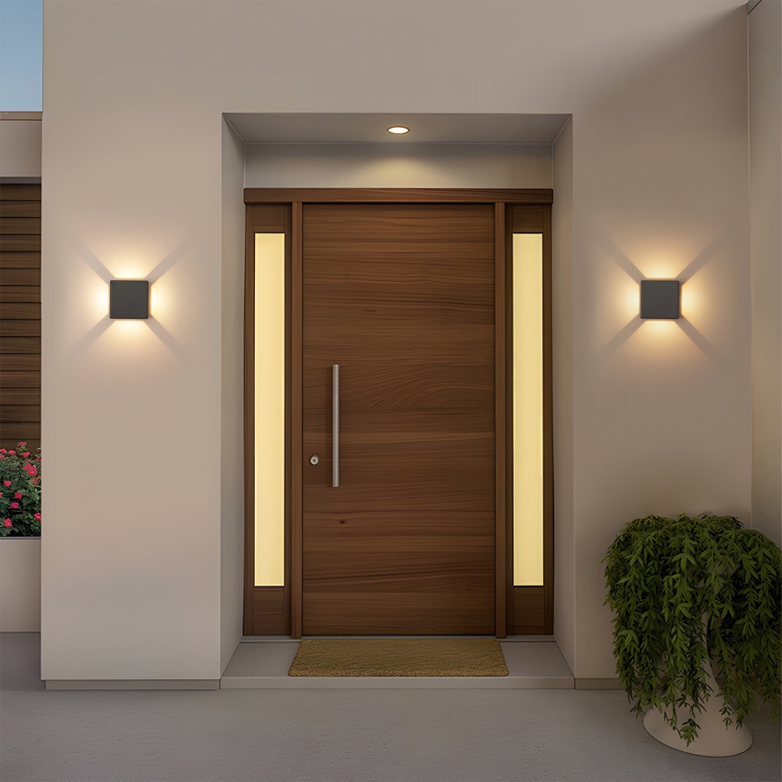 Brilagi - LED buitenwandlamp QUADRAY LED/6W/230V antraciet IP54