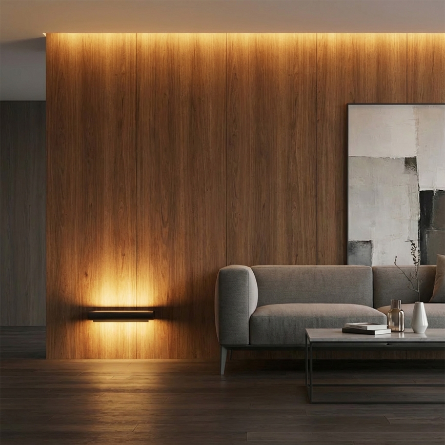 BRILAGI - LED buitenwandlamp voor de gevel SALERNO LED/12W/230V 35,5 cm zwart IP65