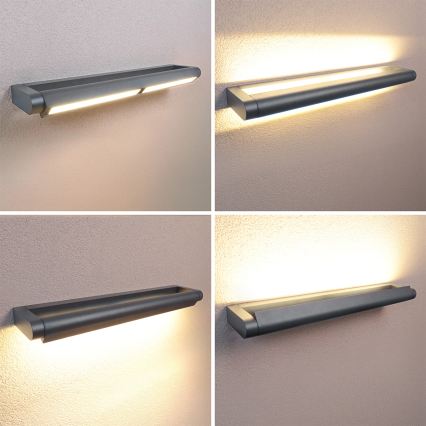 Brilagi - LED buitenwandlamp SALERNO LED/24W/230V 66 cm antraciet IP65