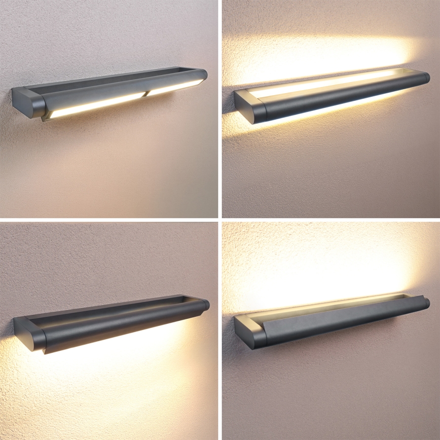 Brilagi - LED buitenwandlamp SALERNO LED/24W/230V 66 cm antraciet IP65
