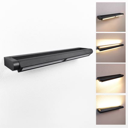 Brilagi - LED buitenwandlamp SALERNO LED/24W/230V 66 cm zwart IP65