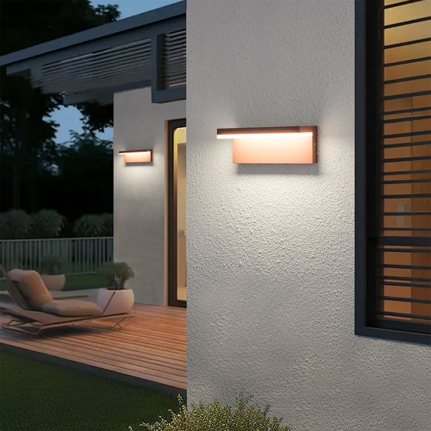 Brilagi - LED buitenwandlamp TESSI LED/10W/230V, bruin, IP54