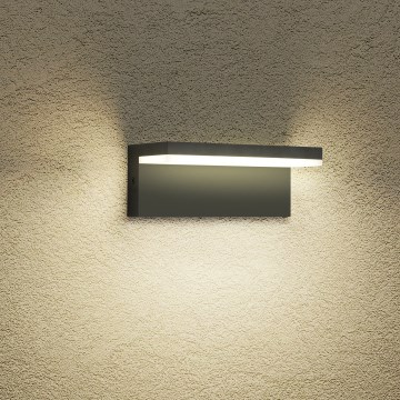 Brilagi - LED buitenwandlamp TESSI LED/10W/230V zwart IP54