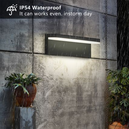 Brilagi - LED buitenwandlamp TESSI LED/10W/230V zwart IP54