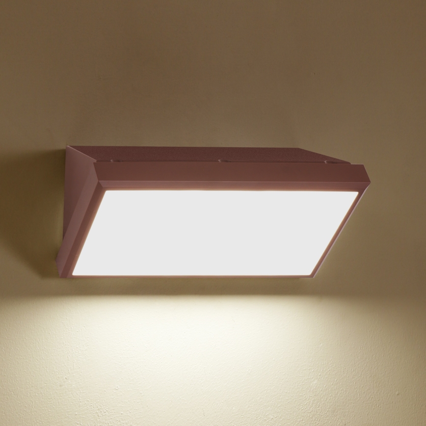 Brilagi - LED buitenwandlamp TRIANGLE LED/20W/230V bruin IP65